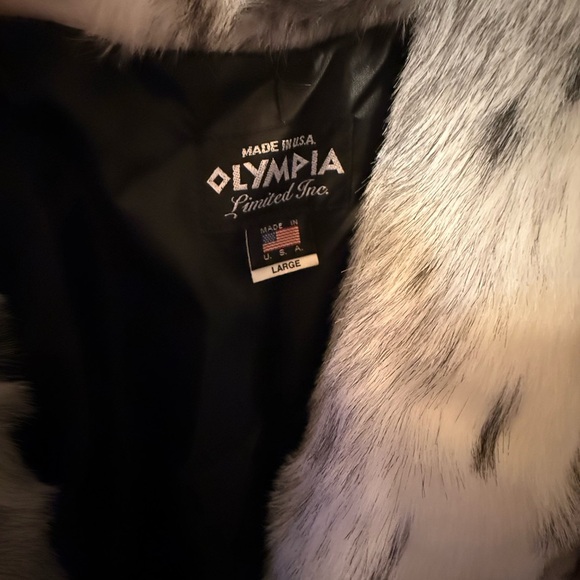 Vintage Lynx Faux Fur Animal Long Full Length Coat  large - Picture 4 of 5